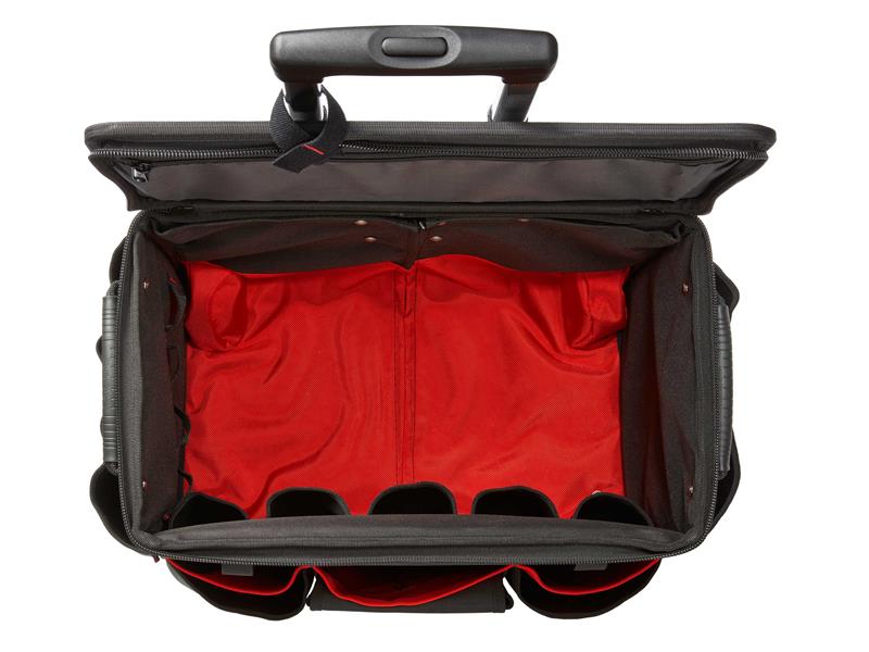 Hultafors Trolley Tool Bag Riveted Side Handles Heavy Duty Wheels HUL590170