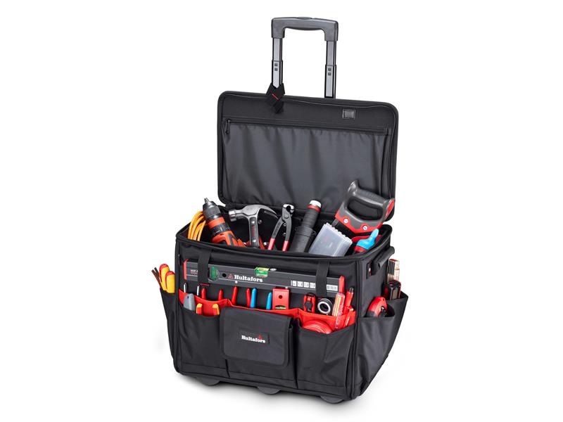 Hultafors Trolley Tool Bag Riveted Side Handles Heavy Duty Wheels HUL590170