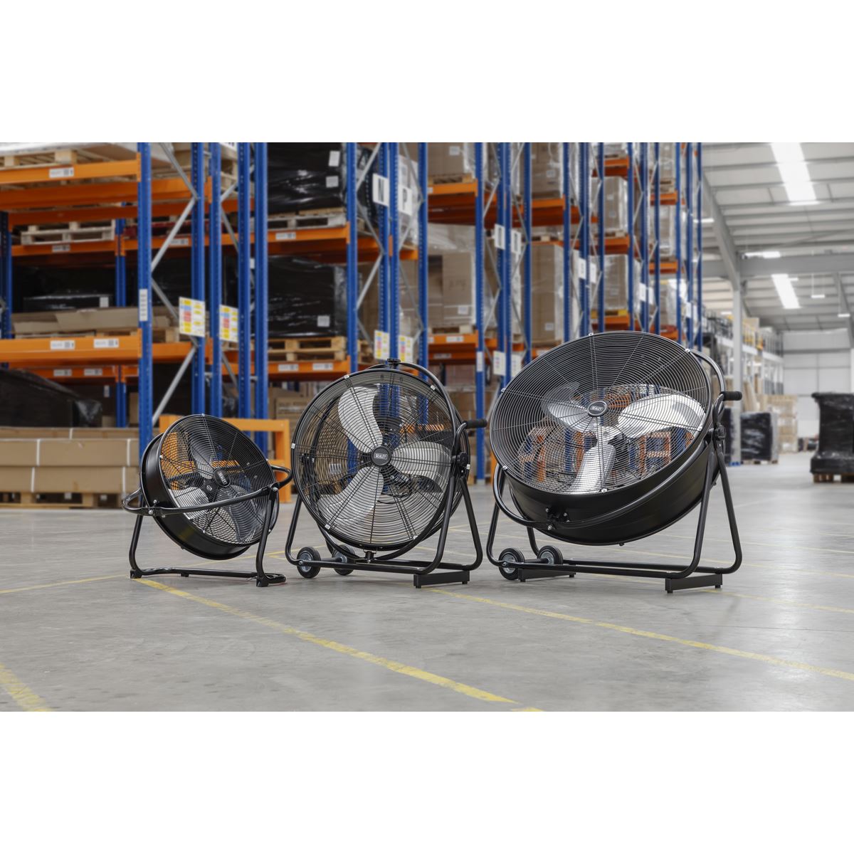 Sealey Industrial Drum Fan 20" High Velocity Orbital 230V Flow 4361cfm HVF20S