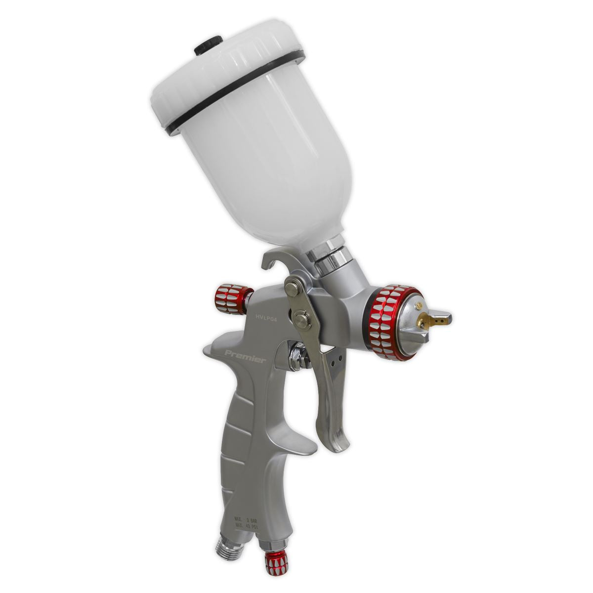 Sealey HVLP Gravity Feed Touch Up Spray Gun 1mm Set-Up For Fine Control HVLP04