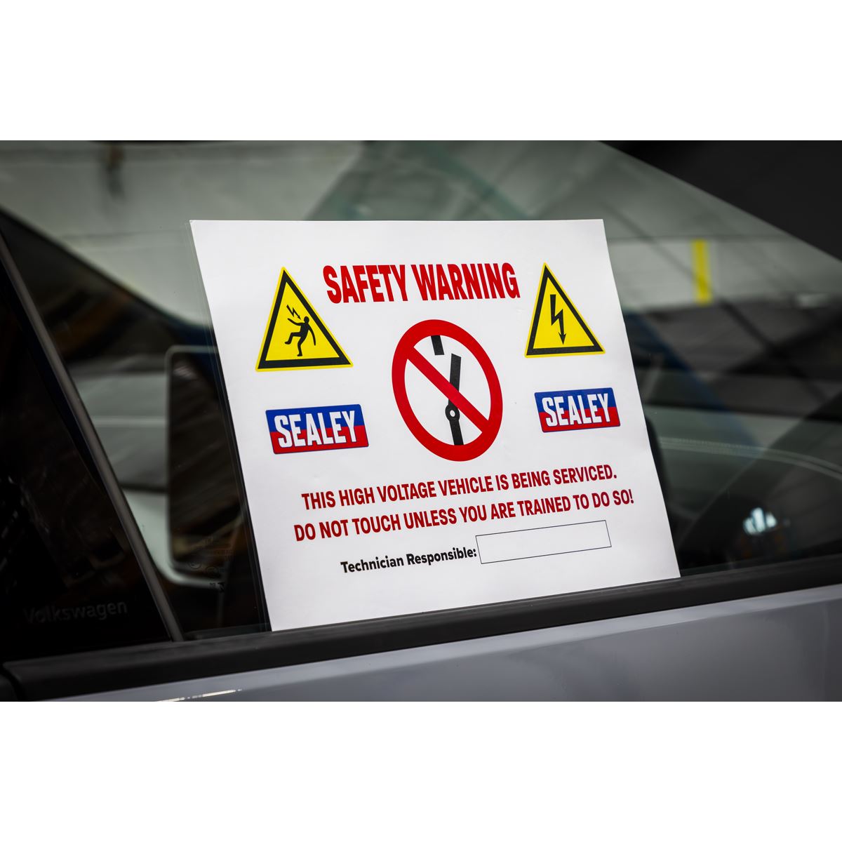 Sealey Hybrid/Electric Vehicle Warning Sign HYBRIDSIGN