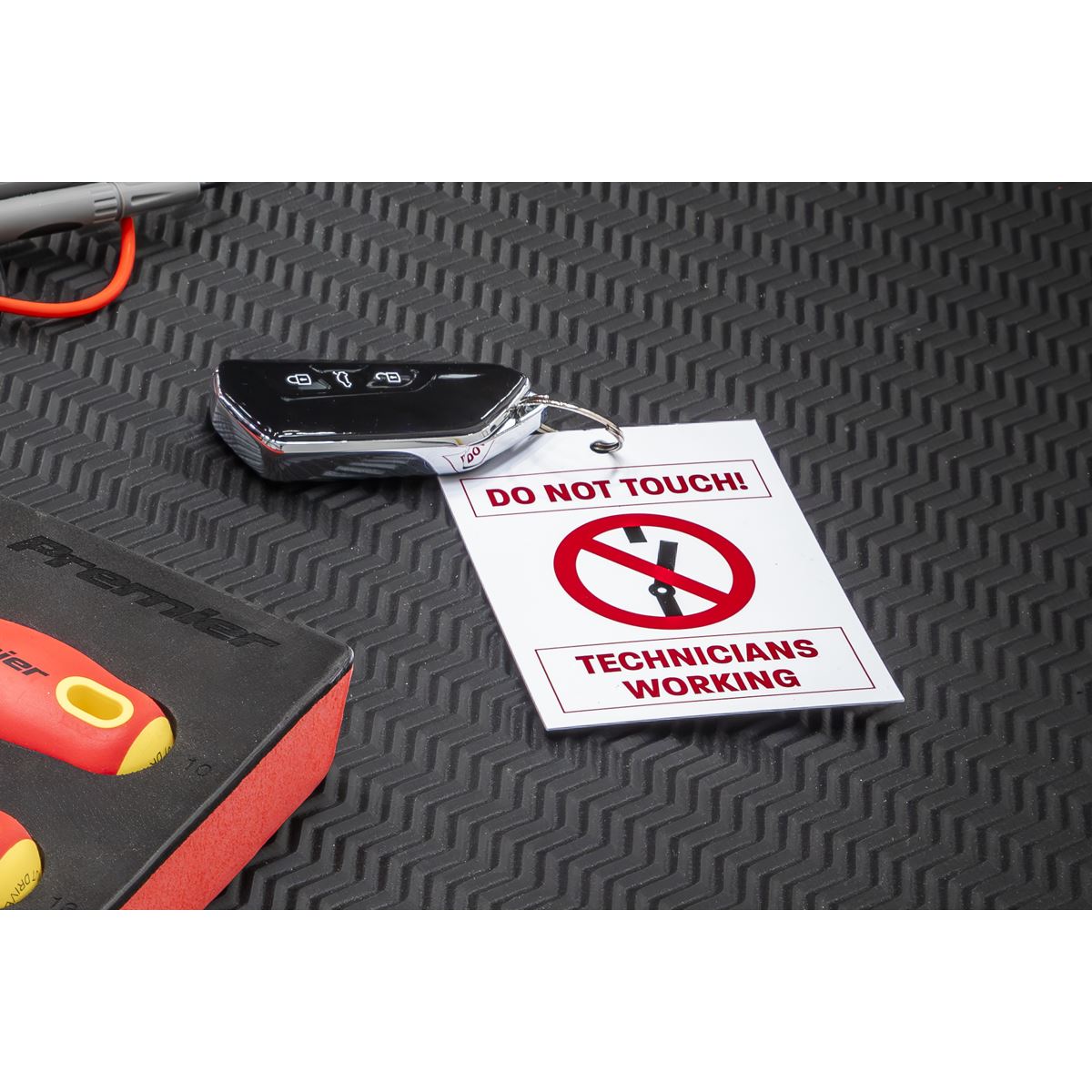 Sealey Hybrid/Electric Vehicle Keyring Warning Tag HYBRIDTAG