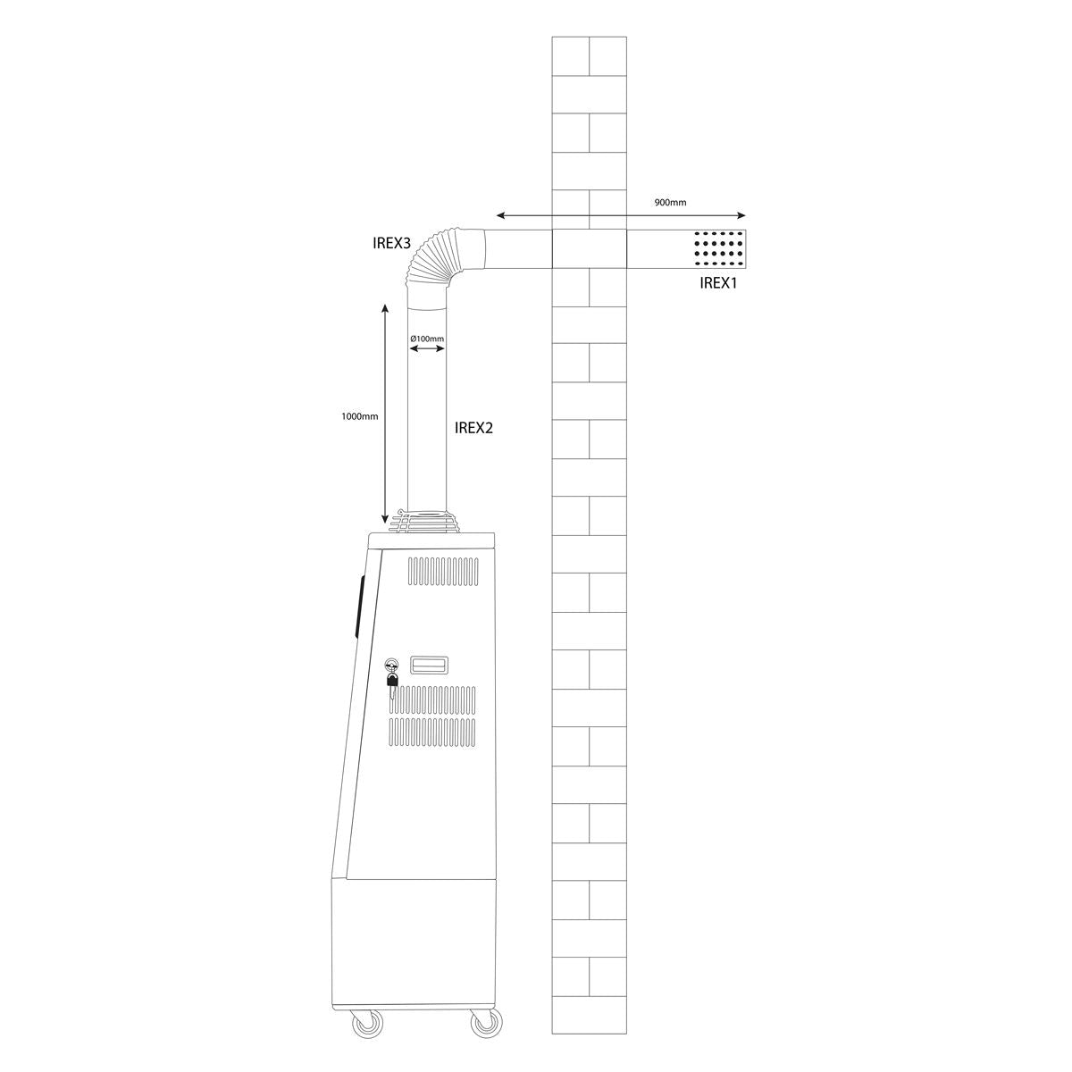 Sealey Industrial Infrared Diesel Heater 13kW IR13