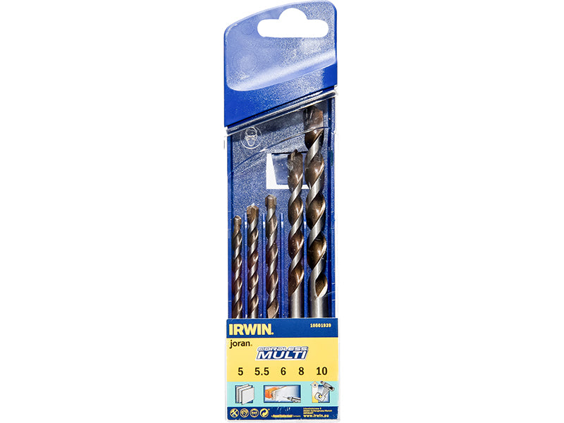 IRWIN® Cordless Multi-Purpose Drill Bit Set, 5 Piece 5-10mm IRW10501939
