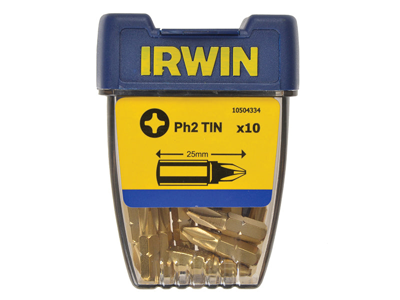 IRWIN® Screwdriver Bits Phillips PH2 25mm Titanium (Pack 2) IRW10504392