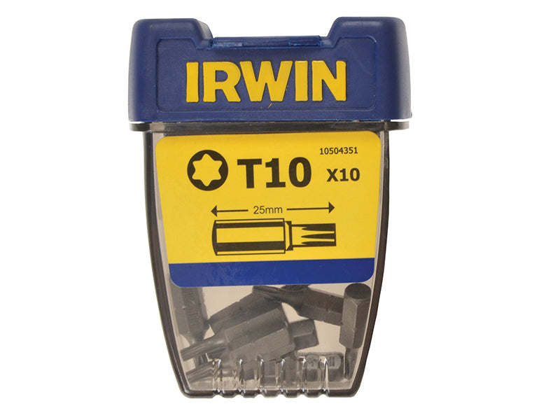 IRWIN® Screwdriver Bits TORX TX10 x 25mm (Pack 10) IRW10504351