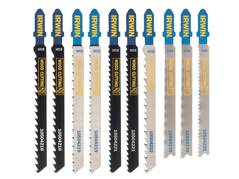 IRWIN® Jigsaw Blade Set Assorted 10 Piece Set IRW10505817