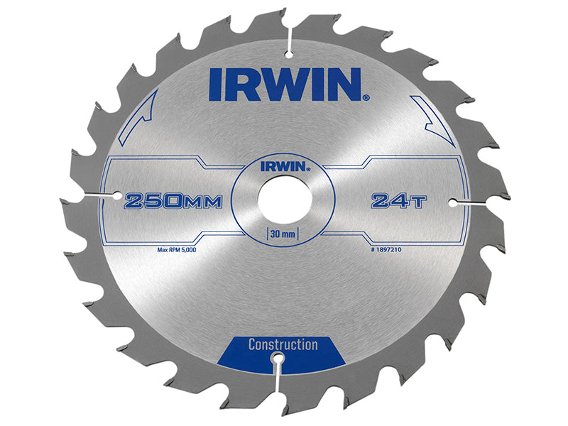 IRWIN® General Purpose Table & Mitre Saw Blade 250 x 30mm x 24T ATB IRW1897210