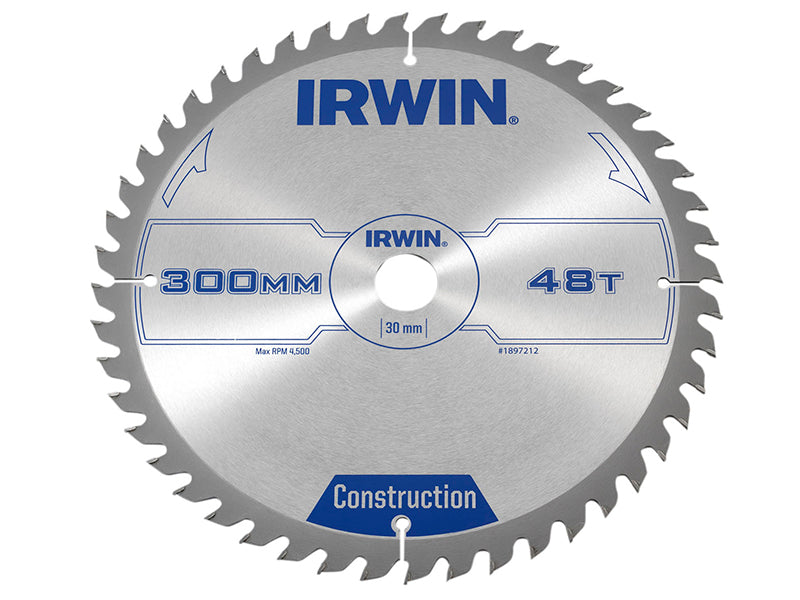 IRWIN General Purpose Table And Mitre Saw Blade 300 x 30mm x 48T ATB IRW1897212