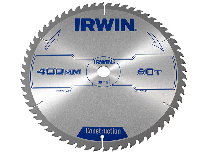 IRWIN General Purpose Table And Mitre Saw Blade 400 x 30mm x 60T ATB IRW1897348