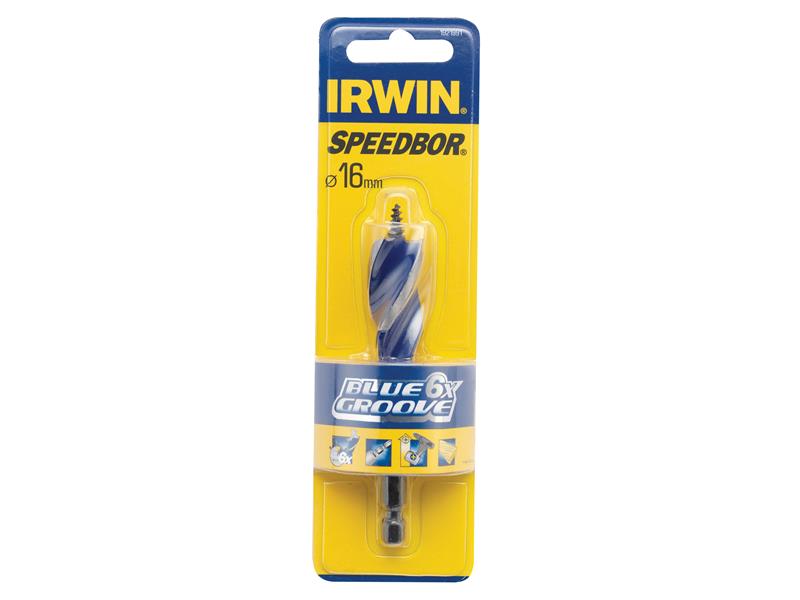 IRWIN® Blue Groove 6X Stubby Wood Bit 16 x 100mm IRW1921991