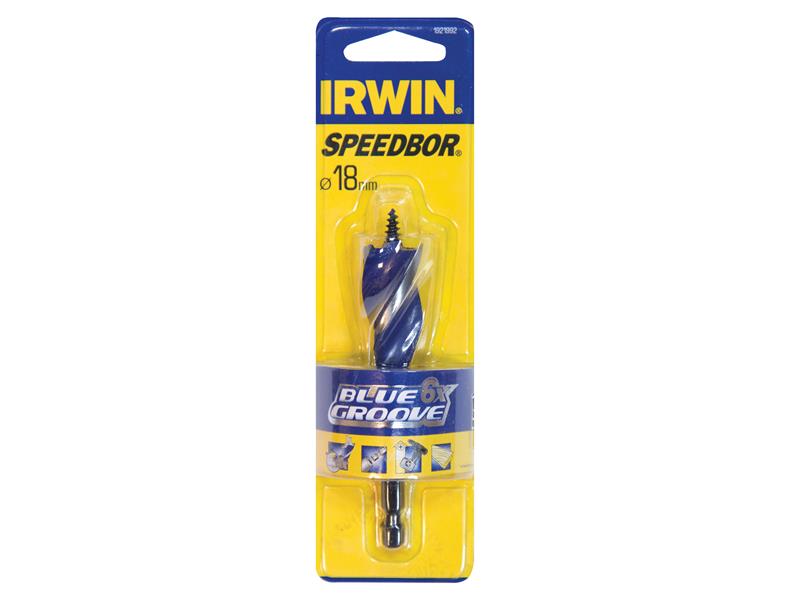 IRWIN® Blue Groove 6X Stubby Wood Bit 18 x 100mm IRW1921992