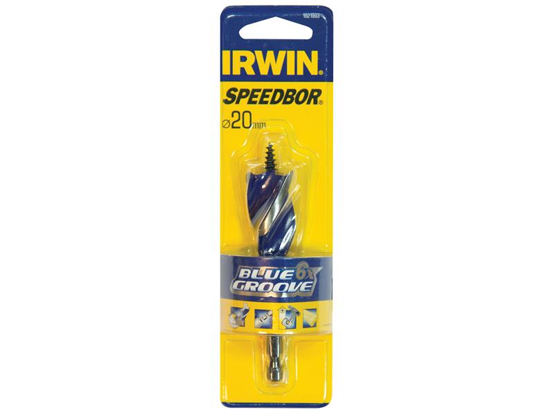 IRWIN® Blue Groove 6X Stubby Wood Bit 20 x 100mm IRW1921993