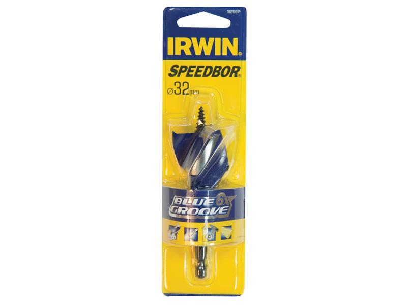 IRWIN® Blue Groove 6X Stubby Wood Bit 32 x 100mm IRW1921997
