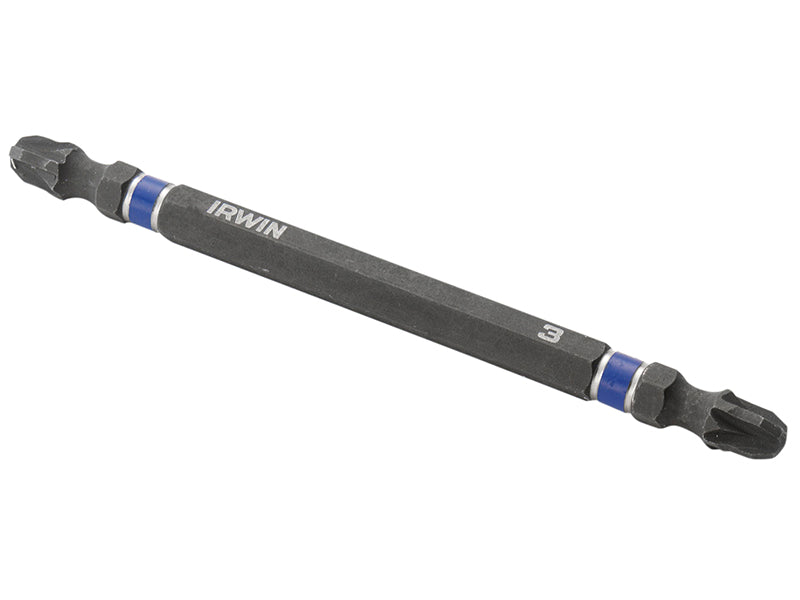 IRWIN® Impact Double-Ended Screwdriver Bits Pozi PZ3 100mm (Pack 2) IRW1923227