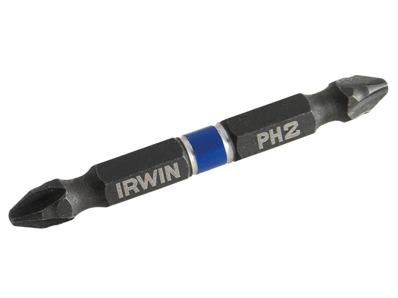 IRWIN® Impact Double-Ended Screwdriver Bits Phillips PH2 60mm (Pack 2) IRW1923375