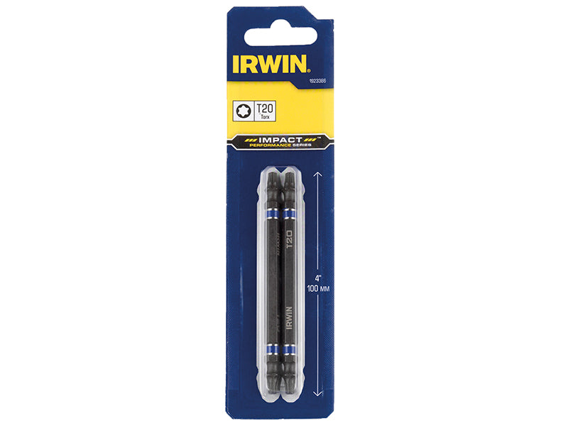 IRWIN® Impact Double-Ended Screwdriver Bits TORX TX20 100mm (Pack 2) IRW1923386