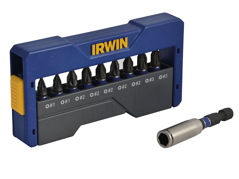 IRWIN® Pozidriv Impact Screwdriver Bit Set, 10 Piece IRW1923420