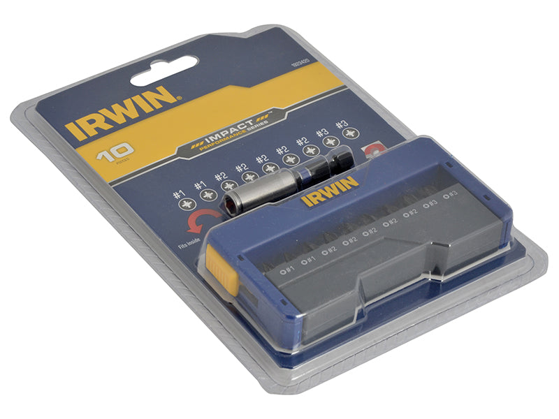 IRWIN® Pozidriv Impact Screwdriver Bit Set, 10 Piece IRW1923420