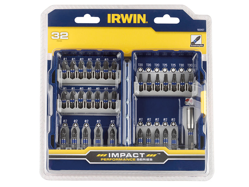 IRWIN Impact Screwdriver Bit Set, 32 Piece IRW1923437