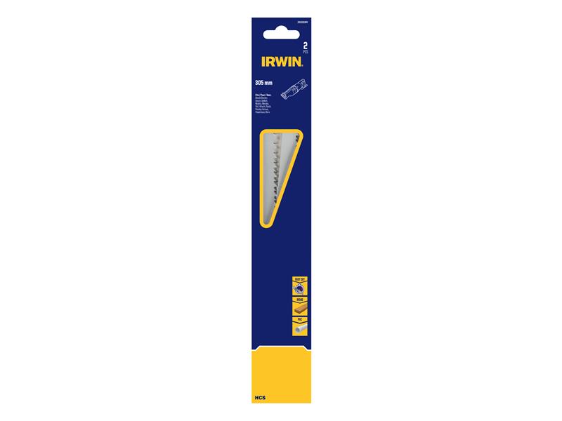 IRWIN Sabre Saw Blade Coarse Wood Cutting 305mm Pack of 2 IRWIW1016304