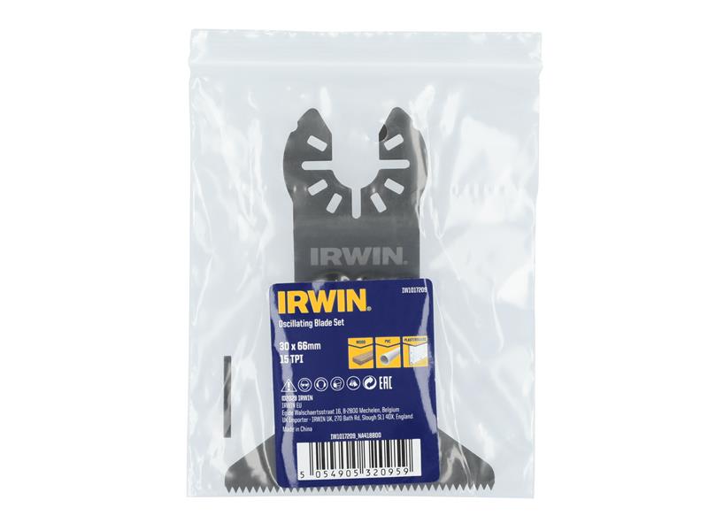 IRWIN Fastcut Wood Oscillating Blade 65 x 43mm x 15 TPI IRWIW1017209