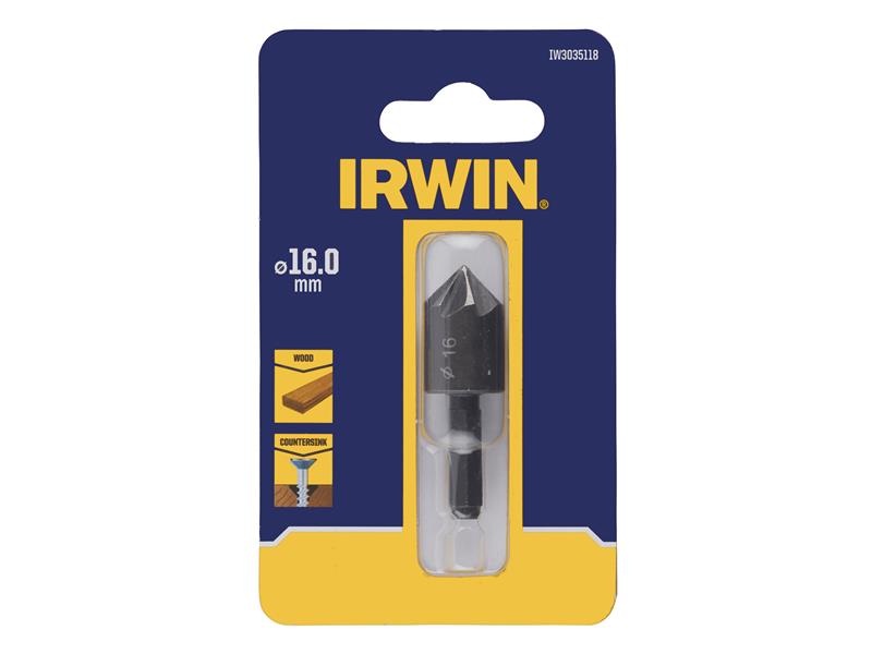 IRWIN Hex Countersink 13mm 4 Cutter For soft And Hard Woods IRWIW3035117
