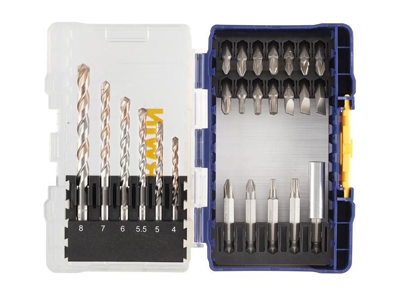 IRWIN Multi Material Screwdriver & Drill Bit Set 25 Piece IRWIW6062521