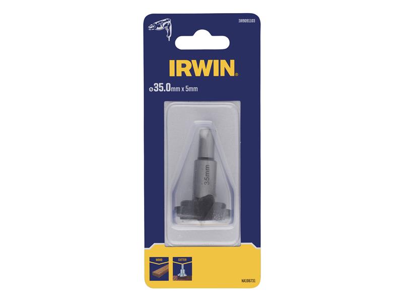 IRWIN Cylindrical Wood Cutter 35mm Hardened Steel IRWIW9091103