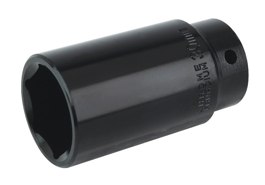 Sealey 30mm Deep Impact Socket 1/2"Sq Drive 6 Point Wall Drive IS1230D