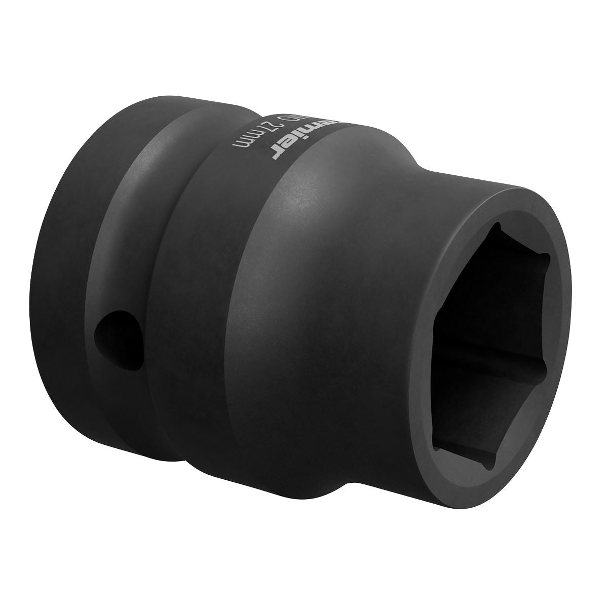 Sealey 27mm Impact Socket Standard Lenth 1"Sq Drive Single Hex Black IS127