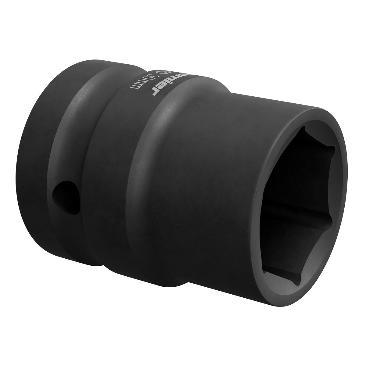 Sealey 30mm Impact Socket Standard Lenth 1"Sq Drive Single Hex Black IS130