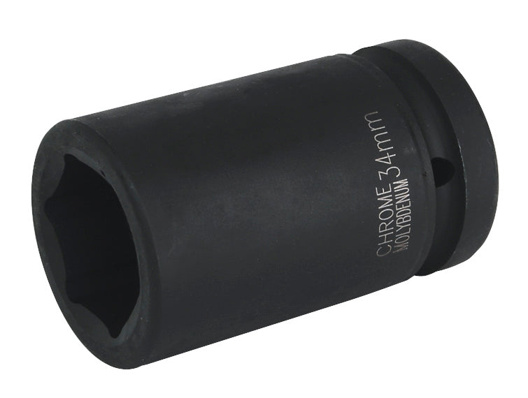 Sealey 34mm Deep Impact Socket 1"Sq Drive Single Hex WallDrive IS134D