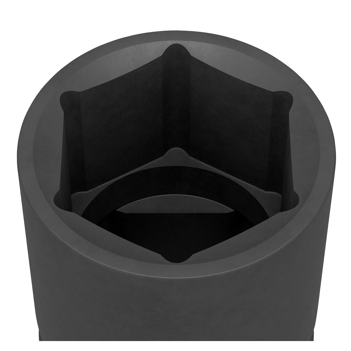 Sealey 35mm Impact Socket Standard Lenth 1"Sq Drive Single Hex Black IS135