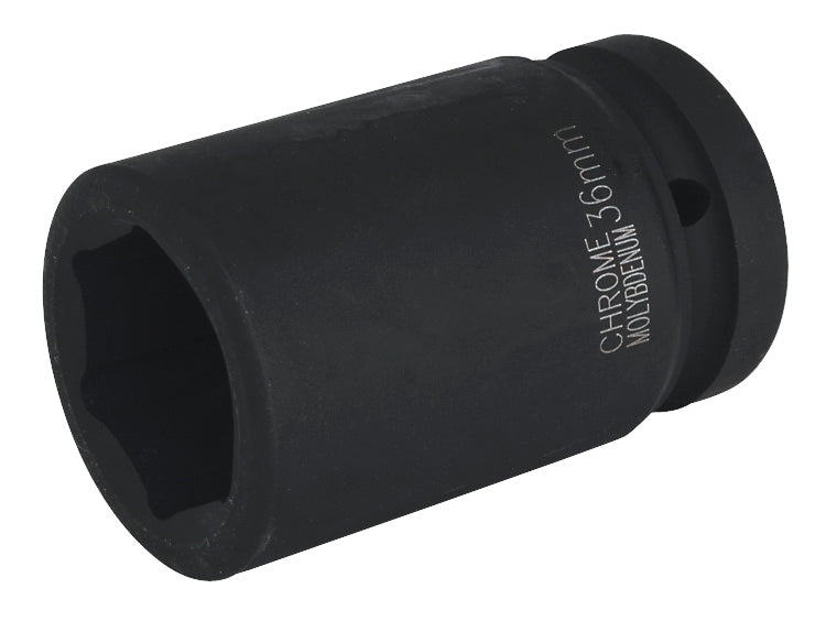 Sealey 36mm Deep Impact Socket 1"Sq Drive Single Hex WallDrive IS136D