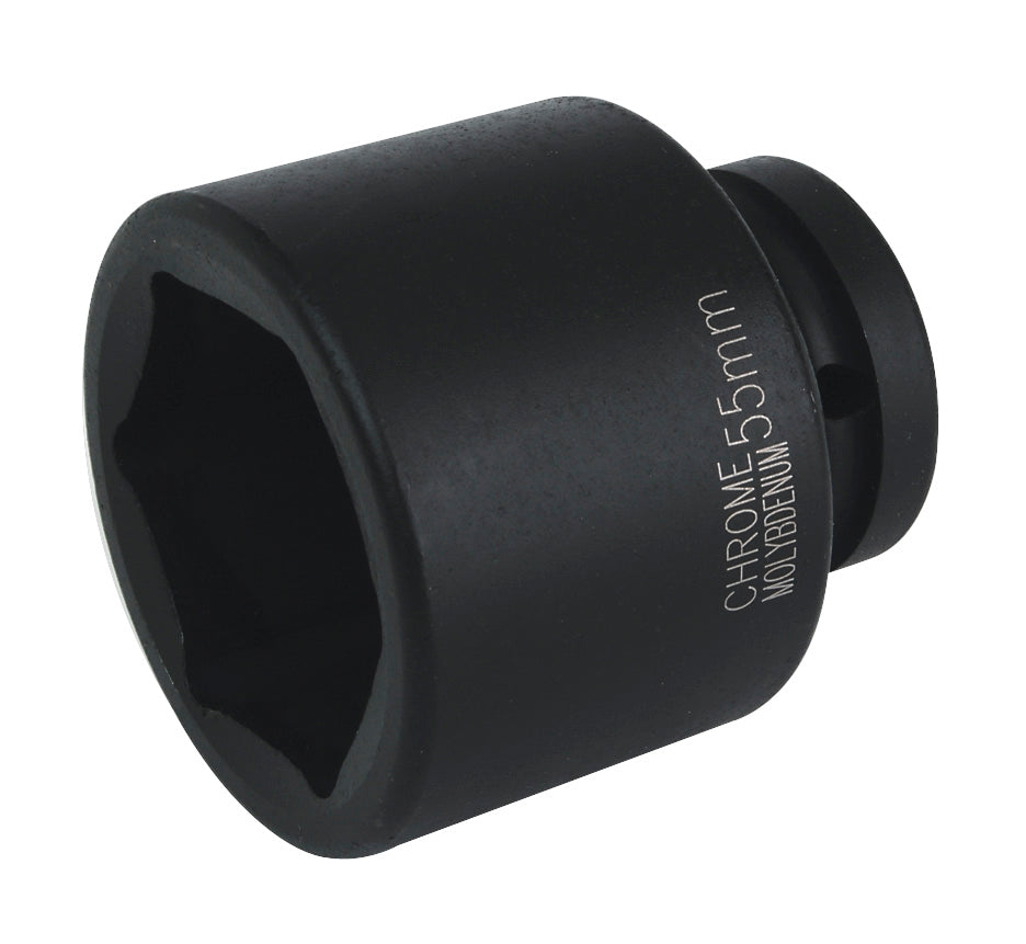 Sealey 55mm Impact Socket Standard Length 1"Sq Drive Single Hex IS155