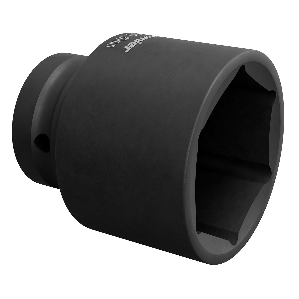 Sealey 60mm Impact Standard Length Socket 1"Sq Drive Single Hex IS160