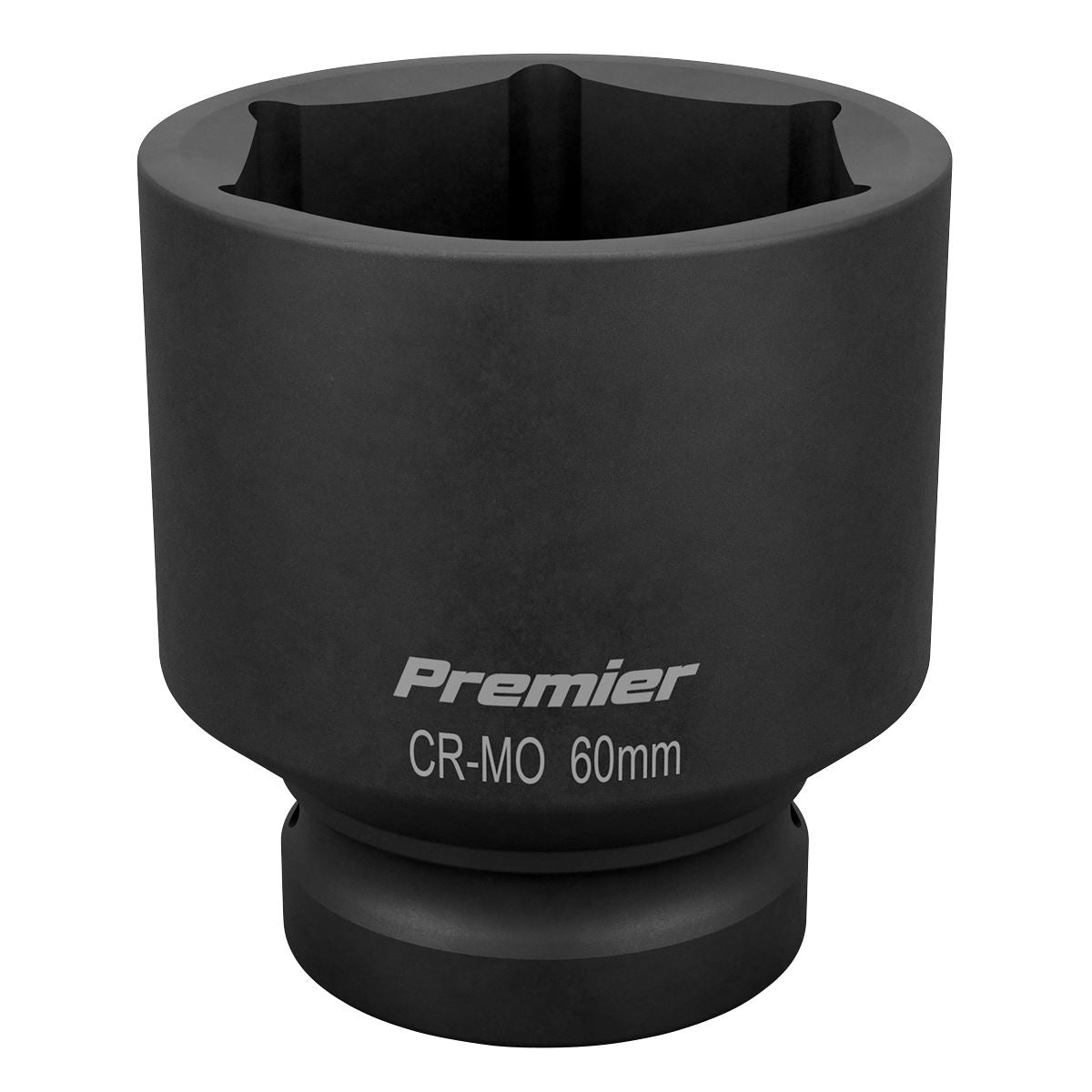 Sealey 60mm Impact Standard Length Socket 1"Sq Drive Single Hex IS160