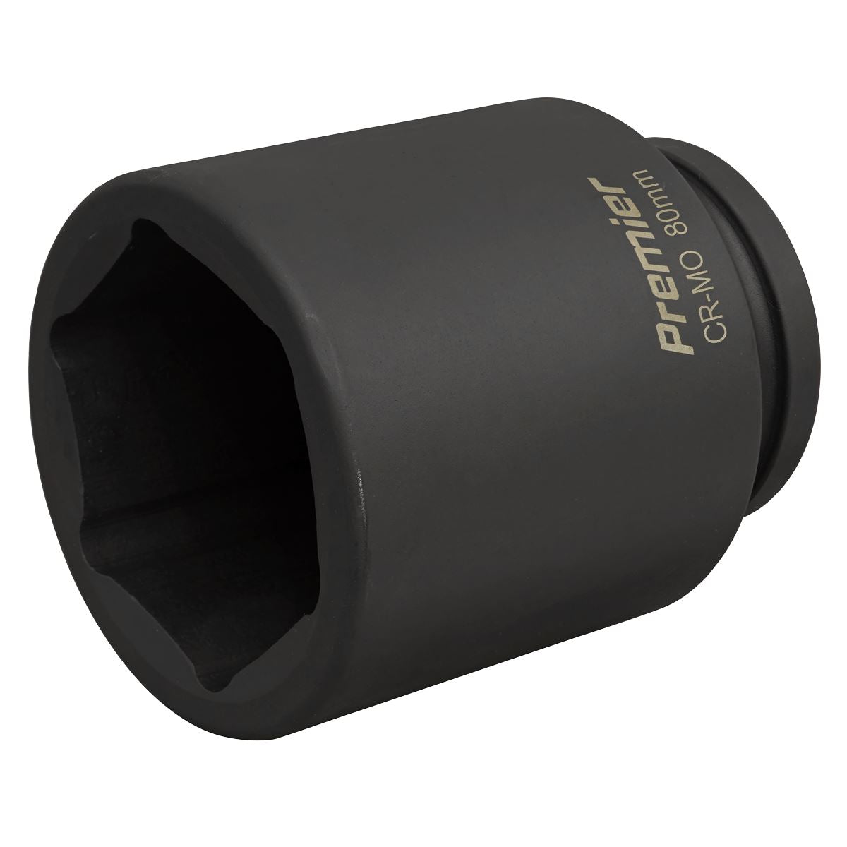 Sealey 80mm Deep Impact Socket 1"Sq Drive Single Hex WallDrive IS180D
