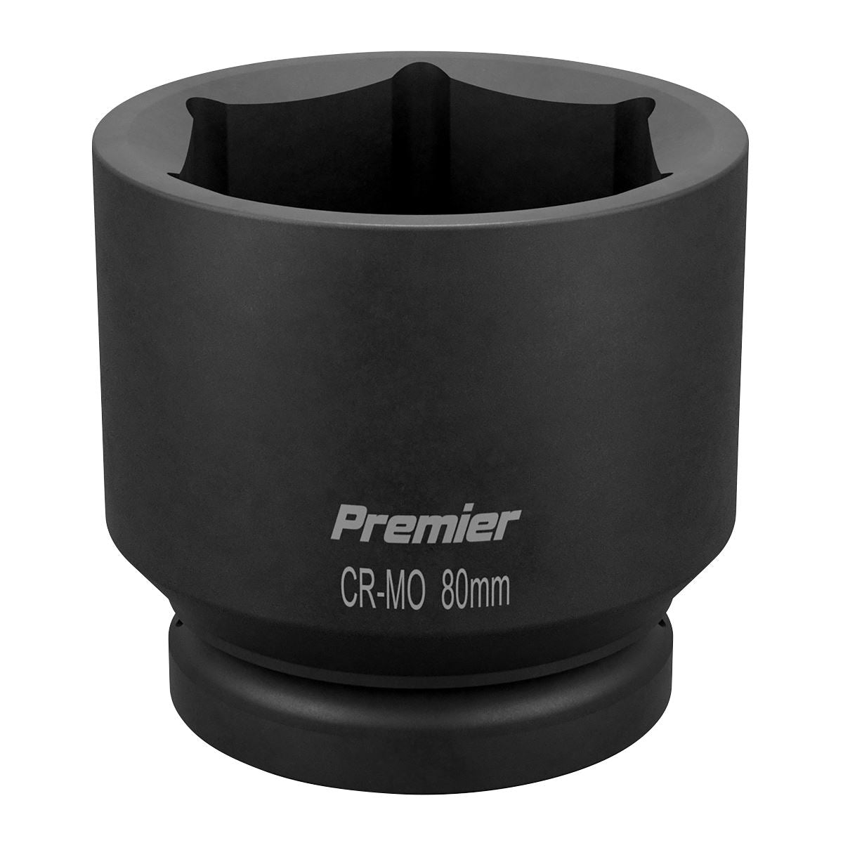 Sealey 80mm Impact Socket Standard Length 1"Sq Drive Single Hex IS180