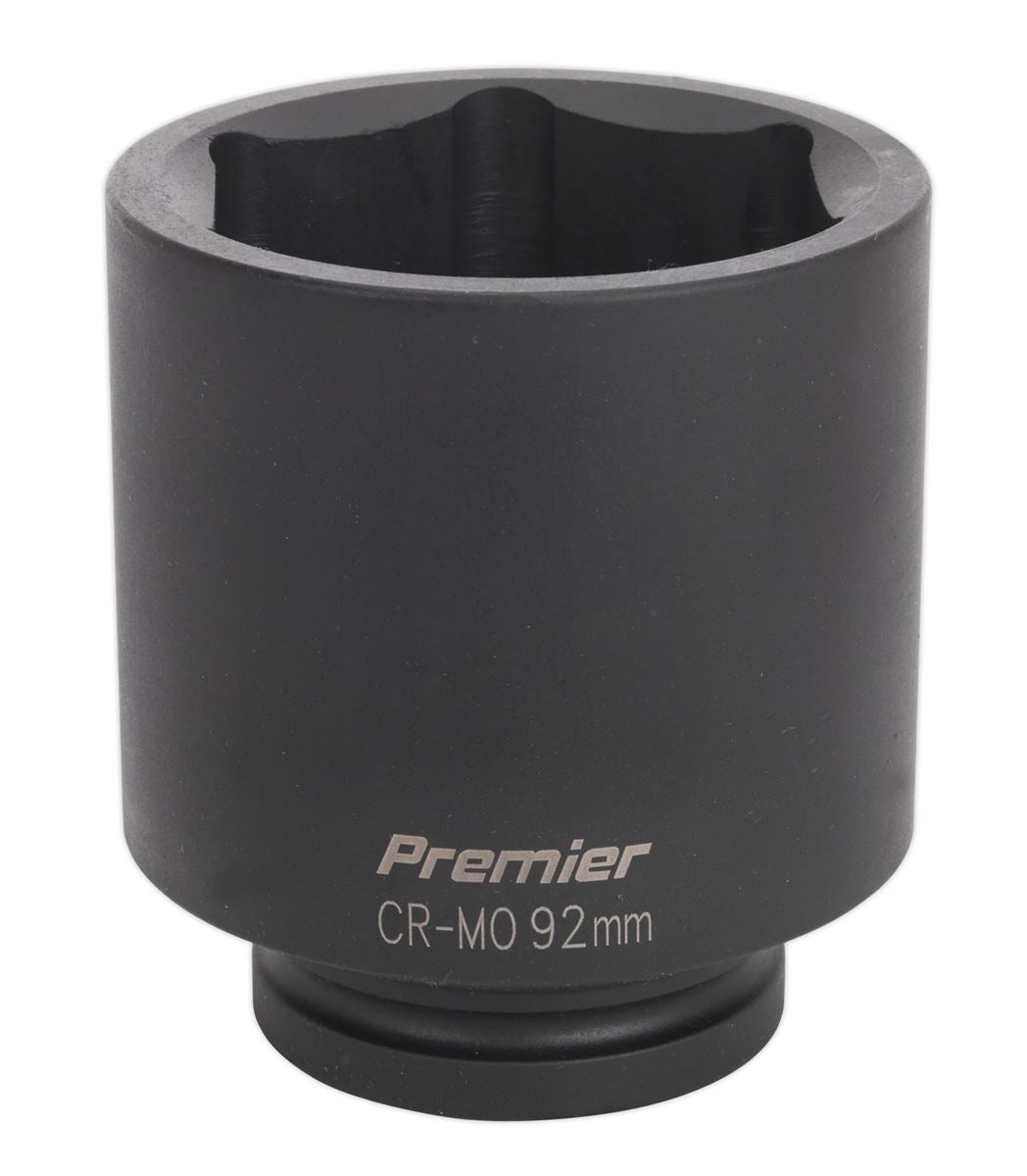 Sealey 92mm Deep Impact Socket 1"Sq DriveSingle Hex WallDrive IS192D