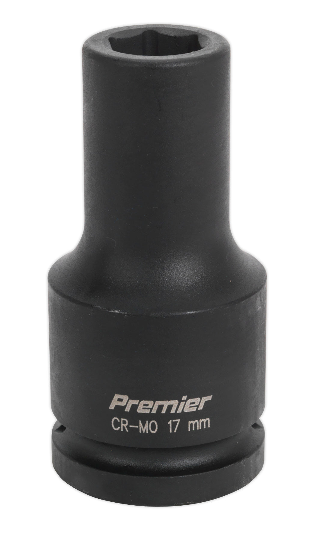 Sealey 17mm 3/4"Sq Drive Deep Metric Impact Socket Hexagon 6 Point IS3417D