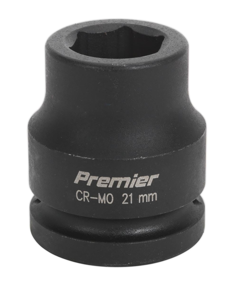 Sealey 21mm 3/4"Sq Drive Metric Impact Socket WallDrive Hexagon 6 Point IS3421