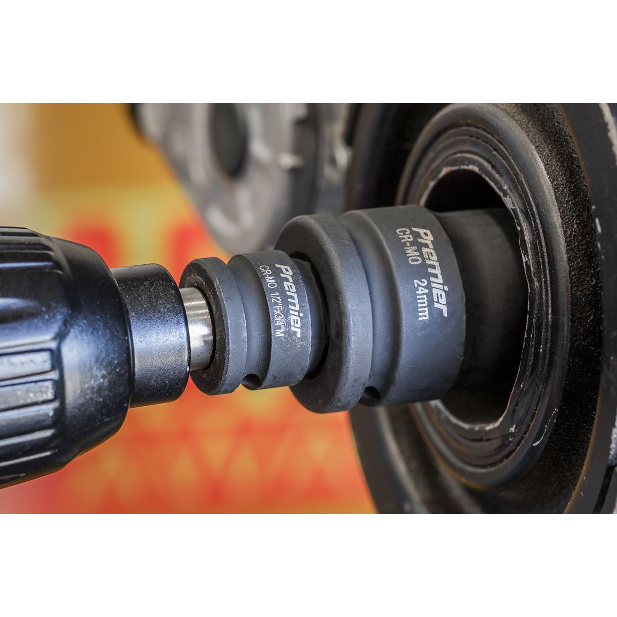 Sealey 24mm 3/4"Sq Drive Metric Impact Socket WallDrive Hexagon 6 Point IS3424
