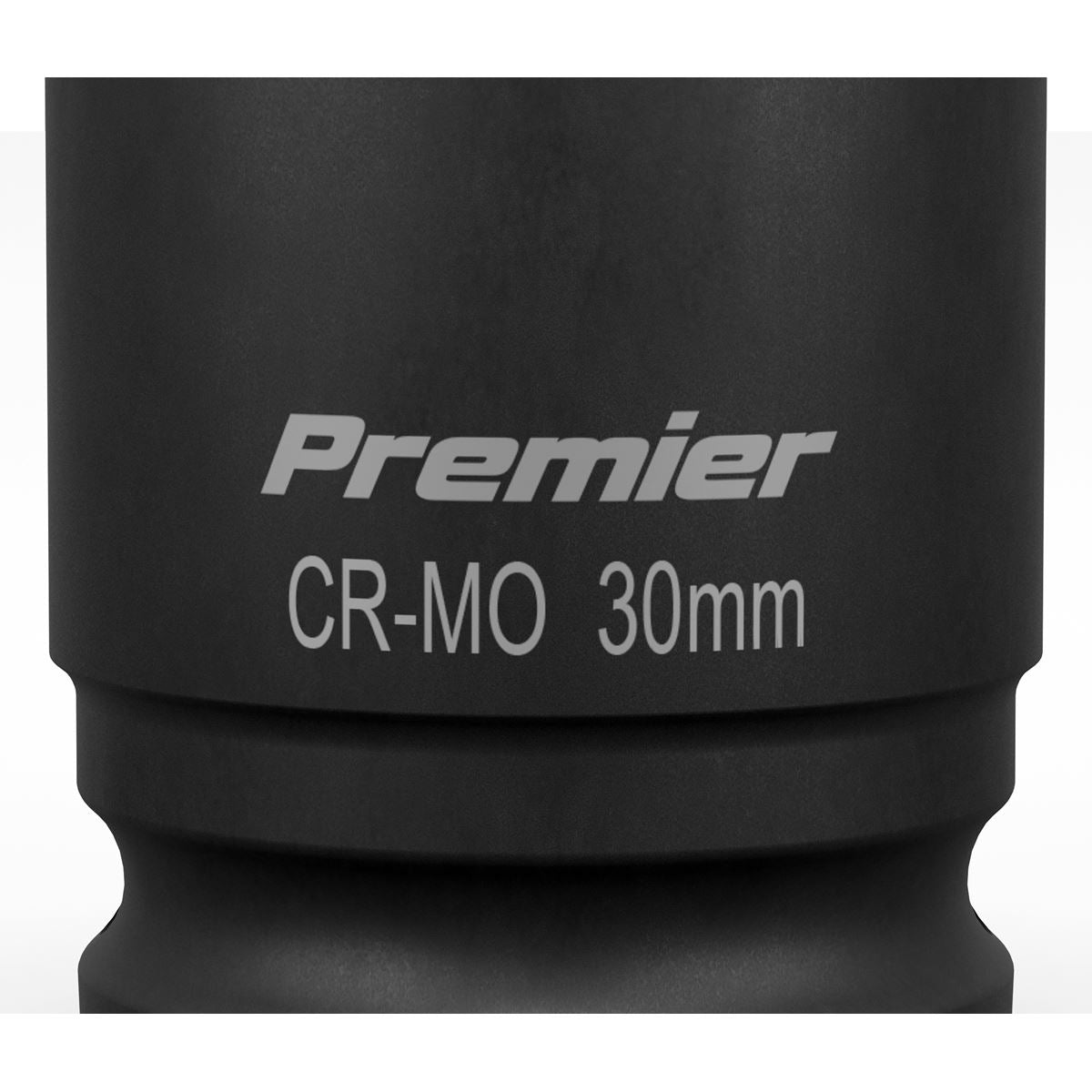 Sealey 30mm 3/4" Drive Deep Metric Impact Socket Hexagon 6 Point Black IS3430D