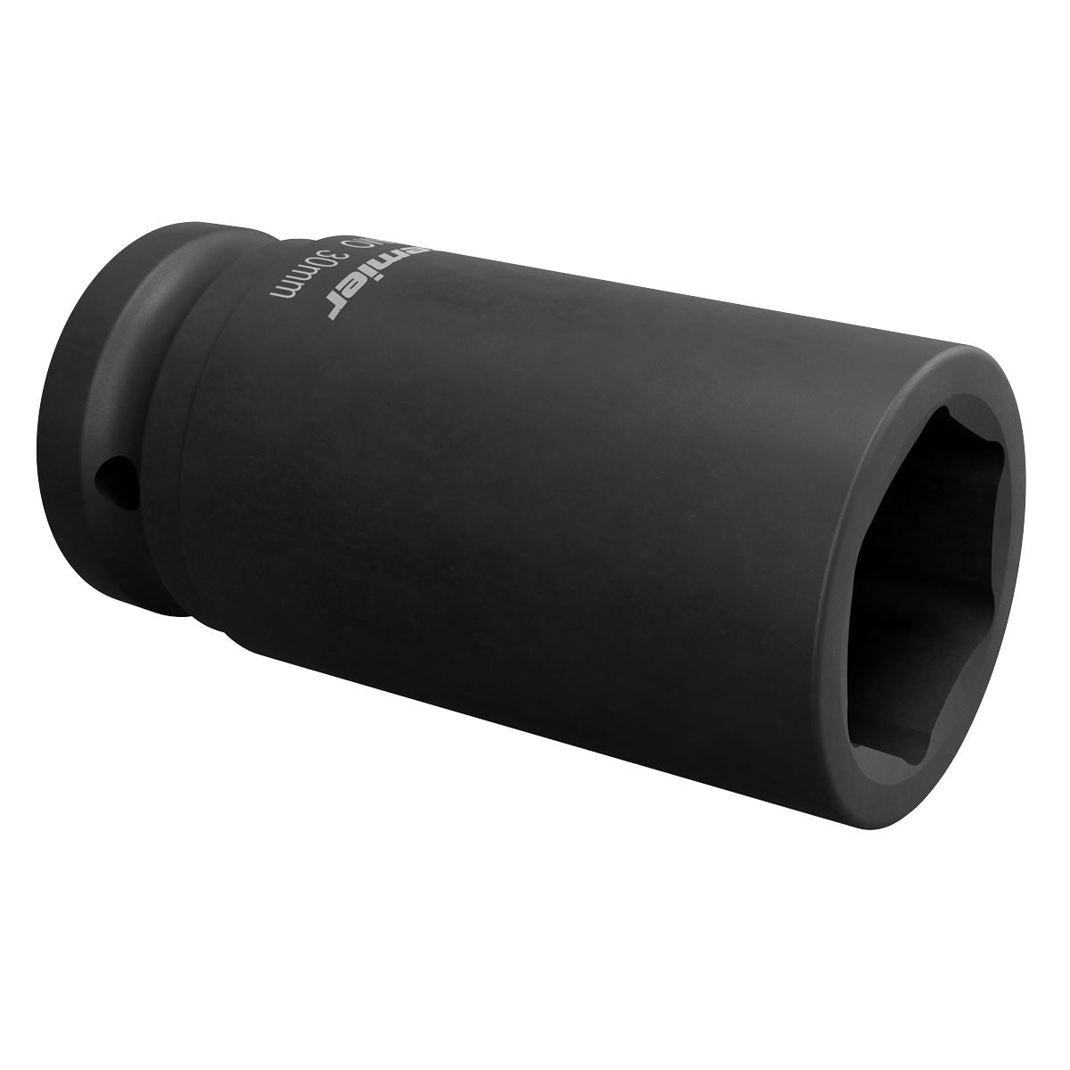 Sealey 30mm 3/4" Drive Deep Metric Impact Socket Hexagon 6 Point Black IS3430D