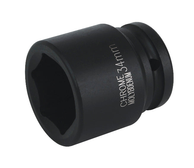 Sealey 34mm 3/4"Sq Drive Metric Impact Socket WallDrive Hexagon 6 Point IS3434