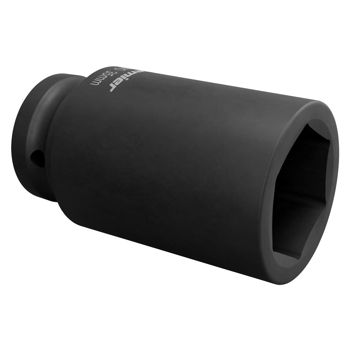 Sealey 35mm 3/4" Drive Deep Metric Impact Socket Hexagon 6 Point Black IS3435D