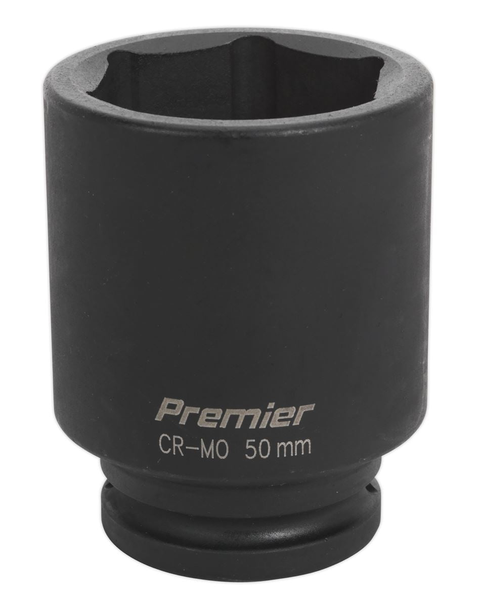 Sealey 50mm 3/4"Sq Drive Deep Metric Impact Socket Hexagon 6 Point IS3450D