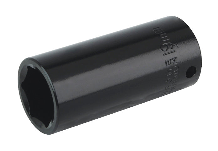 Sealey 19mm 3/8"Sq Drive Deep Impact Socket WallDrive For Air Wrenches IS3819D